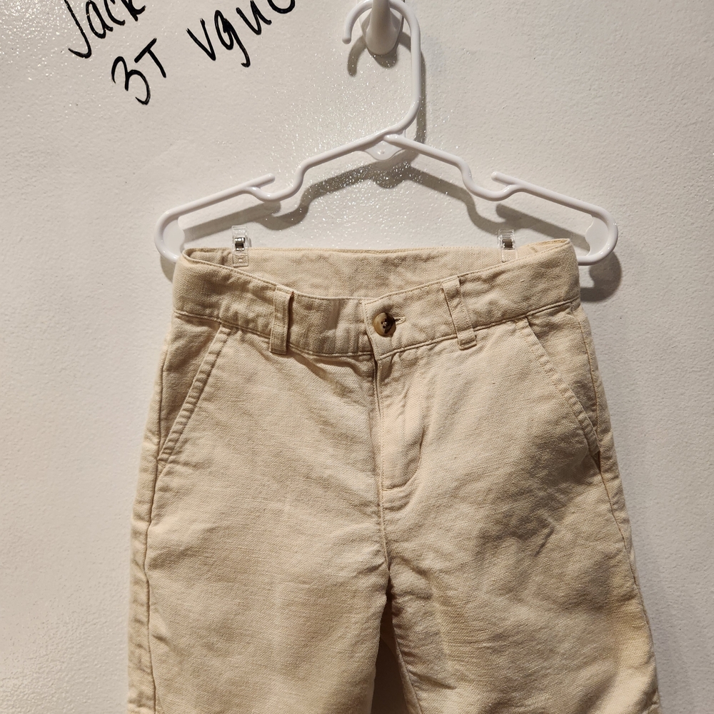 Janie and Jack Cream Kids Shorts